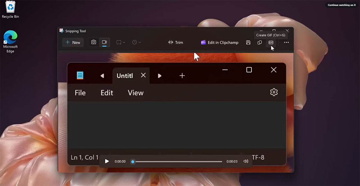Snipping Tool finally supports GIF files Picture 1