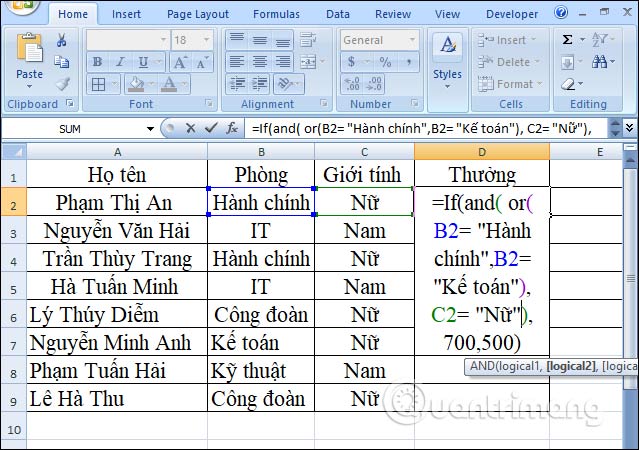 Picture 13 of The IF function in Excel: Syntax and specific examples of the IF function.