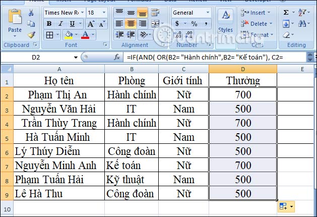 Picture 14 of The IF function in Excel: Syntax and specific examples of the IF function.