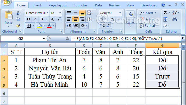 Picture 5 of The IF function in Excel: Syntax and specific examples of the IF function.