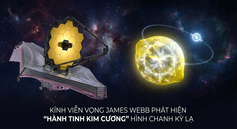 The James Webb Telescope has discovered a lemon-shaped diamond planet. Picture 2