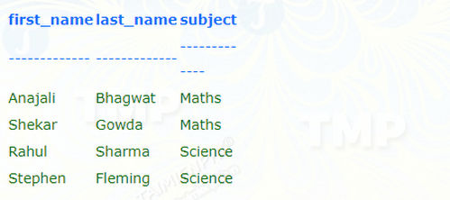 Picture 4 of The JOINS command in SQL