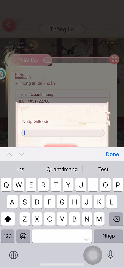 The latest Giftcode for Queen Gia Lam and how to redeem the code for rewards Picture 4