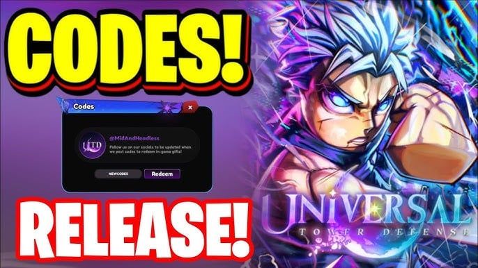 Picture 1 of The latest Universal Tower Defense codes for 2026, along with instructions on how to enter them.