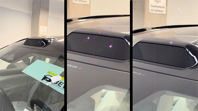 Car LiDAR systems can permanently damage smartphone cameras. Picture 1