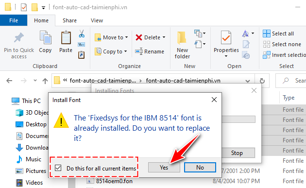 Picture 6 of The most complete font set for AutoCAD