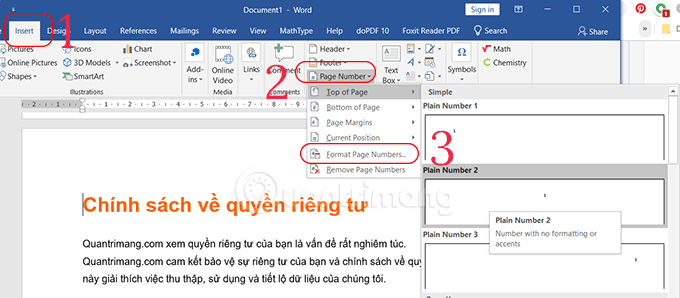 images 14 of The most detailed guide on how to number pages, skipping the first page and starting from any page in Word.
