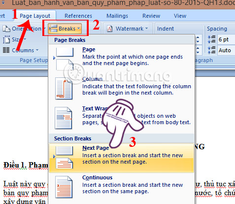 images 18 of The most detailed guide on how to number pages, skipping the first page and starting from any page in Word.