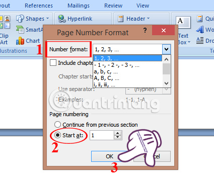 images 20 of The most detailed guide on how to number pages, skipping the first page and starting from any page in Word.