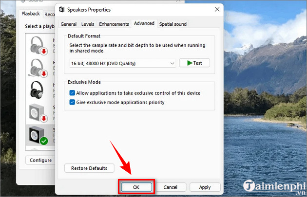 The most effective way to fix sound loss error on Windows 11 Picture 13