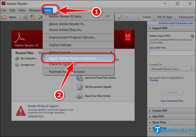 Picture 4 of The most effective way to fix the error of not being able to open PDF files with Adobe Reader on your computer.