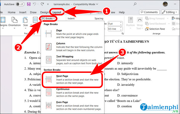 The most effective way to number pages in Word 365 as desired Picture 8