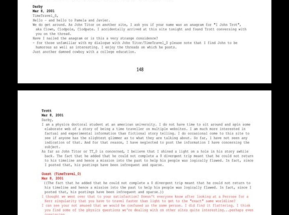 The Mystery of the Time Traveler from the Future: John Titor Picture 3