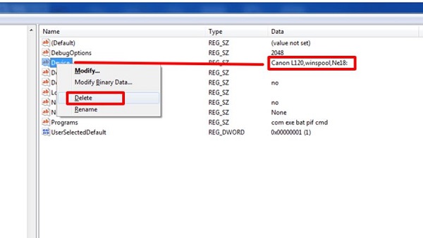 The printer cannot display default settings and what you need to do Picture 4