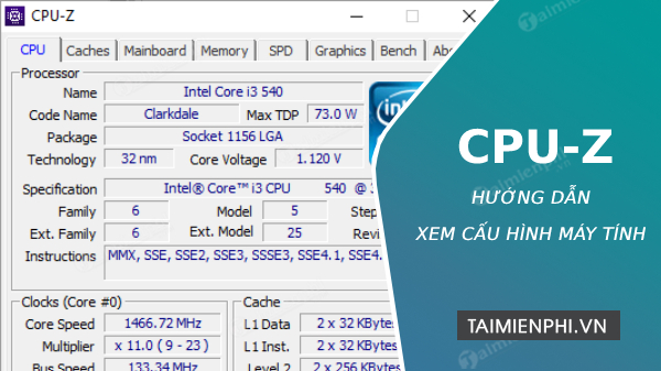 Picture 1 of The quickest and simplest way to view your computer's configuration using CPU-Z.