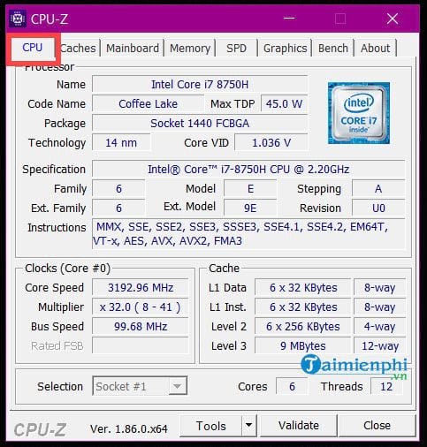 Picture 2 of The quickest and simplest way to view your computer's configuration using CPU-Z.
