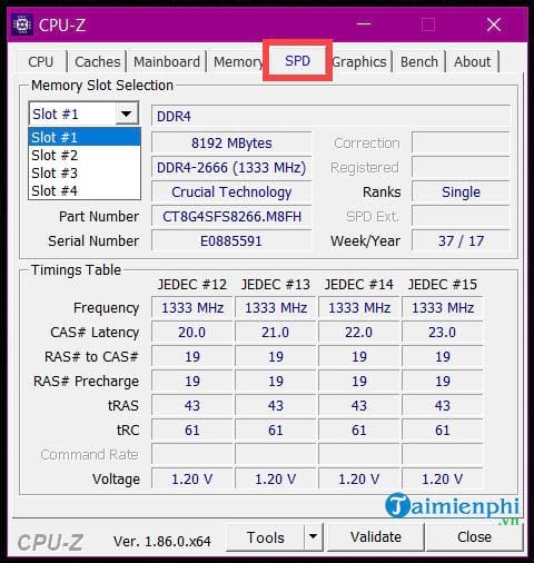 Picture 6 of The quickest and simplest way to view your computer's configuration using CPU-Z.