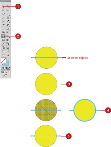 Picture 2 of The Shape Builder tool in Illustrator