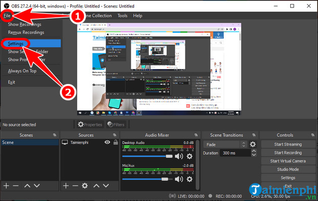 Picture 15 of The simplest and most effective way to fix the OBS Studio recording error on Windows 11.