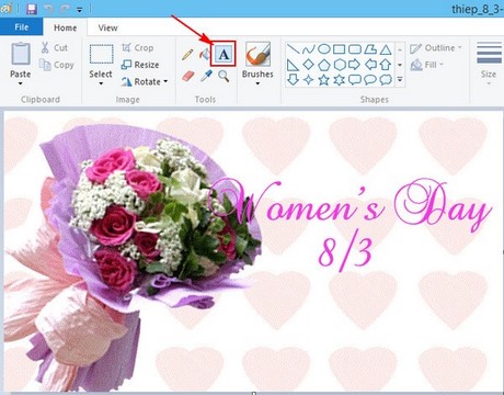 Picture 2 of The simplest way to add text to photos on a computer or laptop.