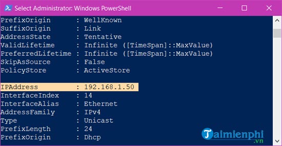 The simplest way to check IP address on computer, check IP in LAN Picture 14