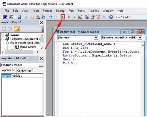 The simplest way to delete all links in Word 2016 Picture 4