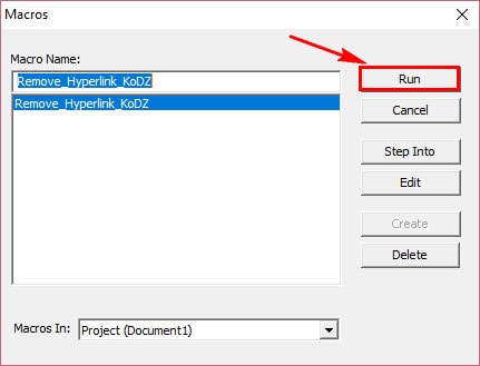 The simplest way to delete all links in Word 2016 Picture 5