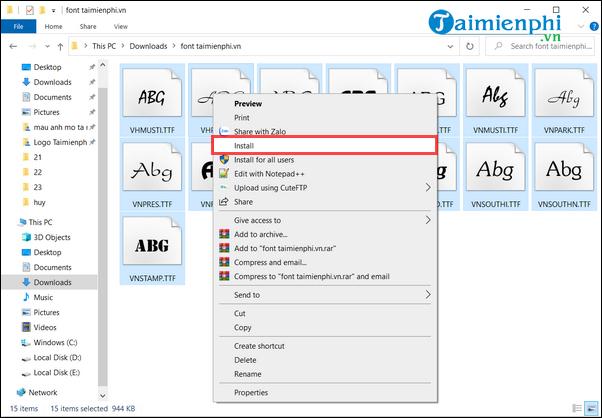 The simplest way to install additional fonts for computers and laptops Picture 9