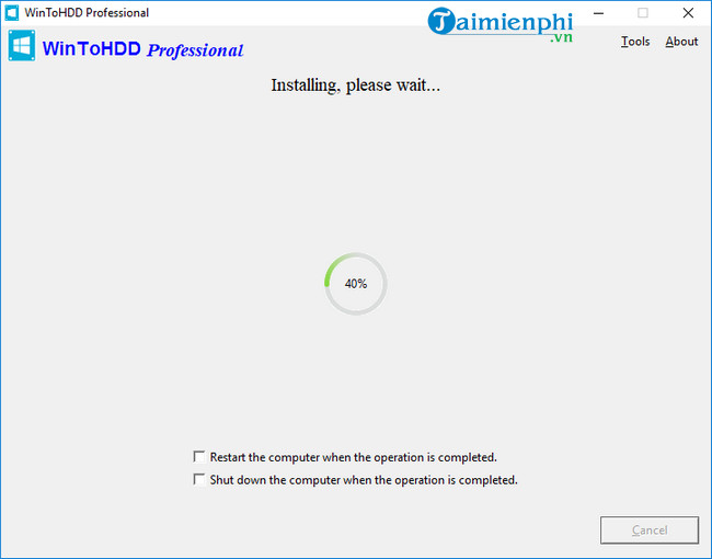 The simplest way to install Windows using WinToHDD without a disk or USB Picture 12