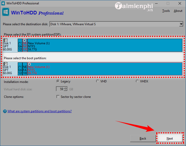 The simplest way to install Windows using WinToHDD without a disk or USB Picture 16