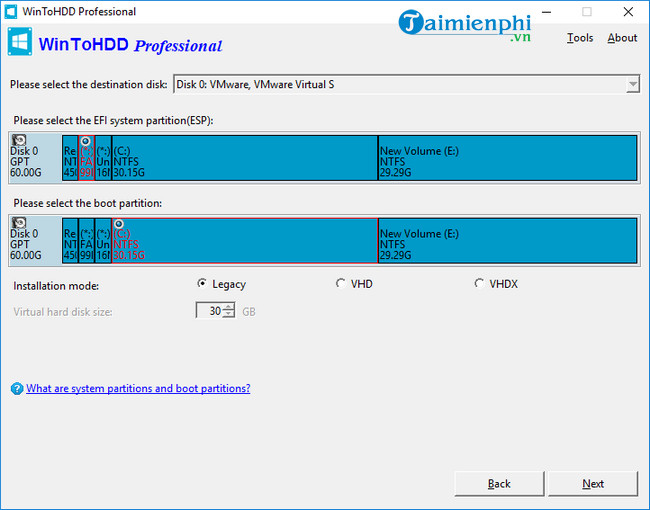 The simplest way to install Windows using WinToHDD without a disk or USB Picture 4