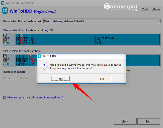 The simplest way to install Windows using WinToHDD without a disk or USB Picture 5