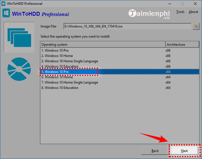 The simplest way to install Windows using WinToHDD without a disk or USB Picture 9