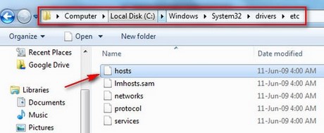 The simplest way to read and open Host file on Windows XP/7/8/10 Picture 1