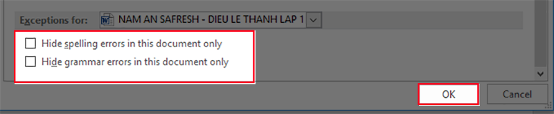 The simplest way to remove red underlines in Word! Picture 4