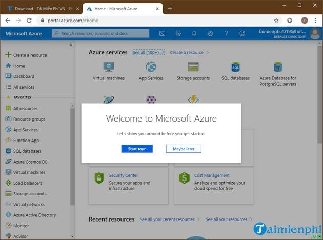 Picture 12 of The simplest way to sign up for Azure.