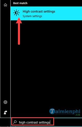 The simplest way to turn on and off High Contrast on Windows 10 Picture 3