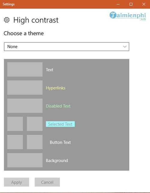 The simplest way to turn on and off High Contrast on Windows 10 Picture 6