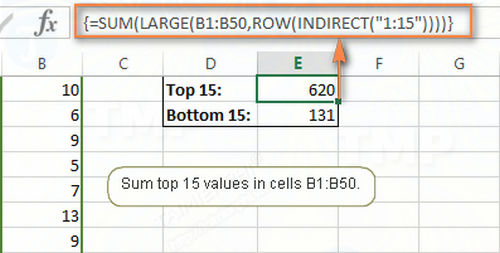 Picture 10 of The SUMIF function in Excel: How to calculate the sum based on a given condition.