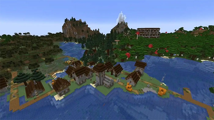 images 1 of The TOP seed has many villages in Minecraft 1.21.