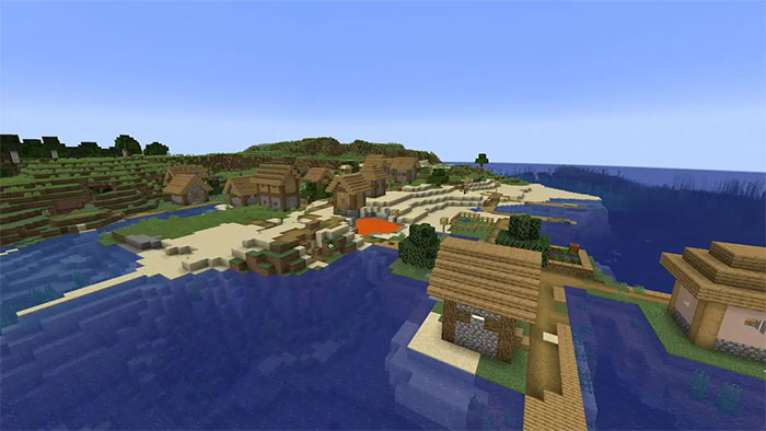 images 3 of The TOP seed has many villages in Minecraft 1.21.