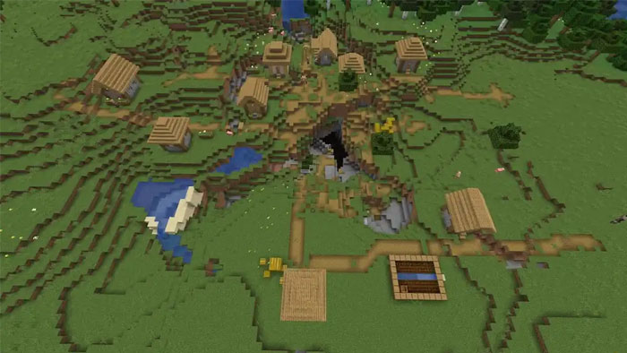 images 4 of The TOP seed has many villages in Minecraft 1.21.
