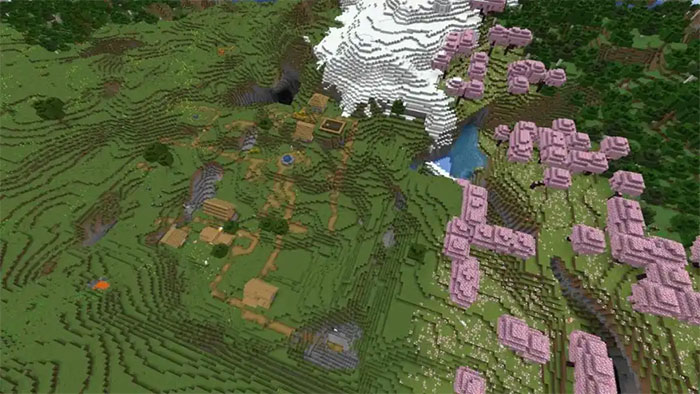 images 5 of The TOP seed has many villages in Minecraft 1.21.