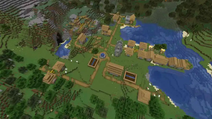 images 6 of The TOP seed has many villages in Minecraft 1.21.