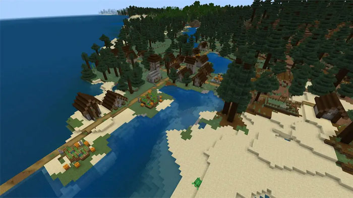 images 9 of The TOP seed has many villages in Minecraft 1.21.