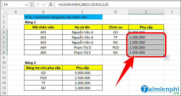 Picture 7 of The VLOOKUP function in Excel: formulas and usage.