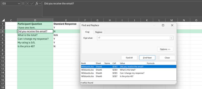 Wildcards in Excel are the secret weapon for faster, smarter searching Picture 9