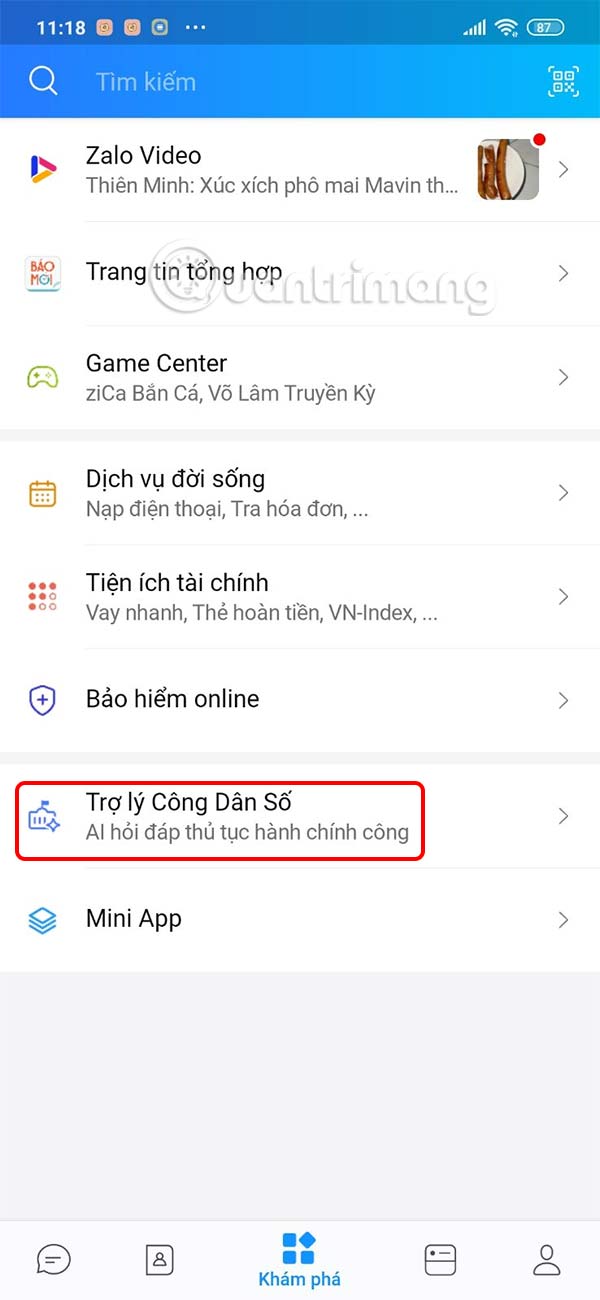 This is a virtual assistant that answers administrative procedures on Zalo Picture 2