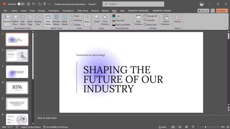 This is the most common mistake that makes most presentations look unprofessional! Picture 1