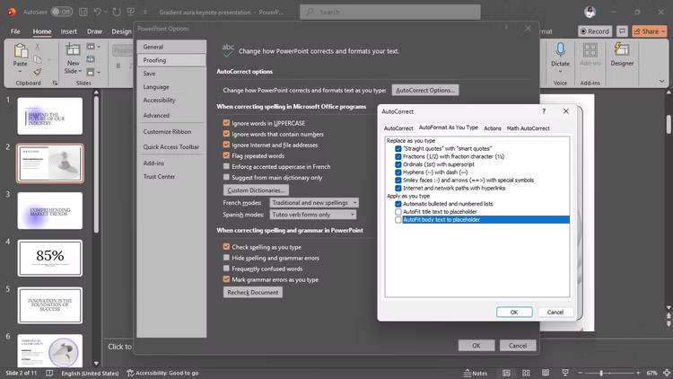 This is the most common mistake that makes most presentations look unprofessional! Picture 11